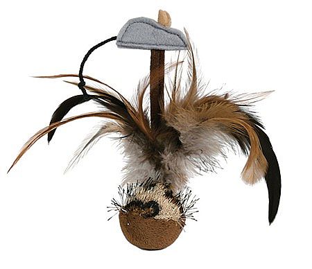 d81d2996409b51f84e1c590c23c2fbe38188ceab Roly-poly badminton with mouse/microchip, plush, 15 cm – Obrázok 1