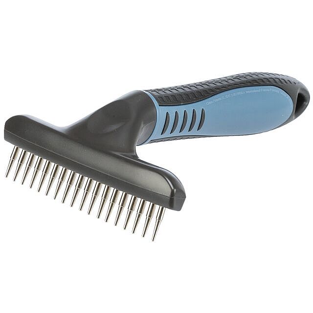 dcbd0e5a39a5e0ba1f3e9669d9e1d19a8c83bddc Short hair coat untangler, plastic/metal prongs, 10 × 15 cm – Obrázok 1
