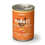 Konzerva LOUIE kuracie, mrkva, prebiotika 400g pre psov