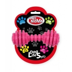 HRACKA - TPR DUMBBELL 12CM PINK