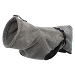 Bathrobe for dogs, terry cloth, L: 60 cm, grey