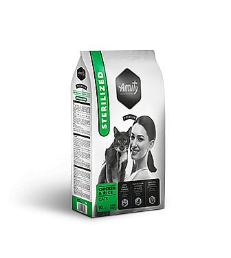 ec1b69b876ad4d2a184077f52163eb6baac2de25 Amity CATS Premium STERILIZED Chicken Rice 2kg – Obrázok 1