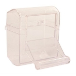 Bowl with landing perch, plastic, 70 ml/7 × 7 cm