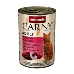 Konzerva CARNY adult 400g - hovadzie, morka a krevety
