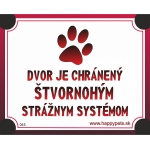 Tabulka štvornohý strážny systém