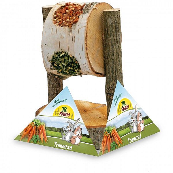 fbb3fbf6d5b6f0d7487d4207ad84e1bc6a8e036d JR FARM Drevený kolotoč s krmivom 200g – Obrázok 1