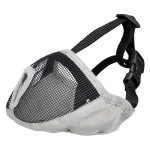 Muzzle for short-nosed breeds, polyester, M short, grey